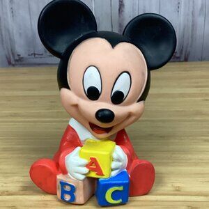 Vintage Disney Mickey Mouse Vinyl Squeaky Toy